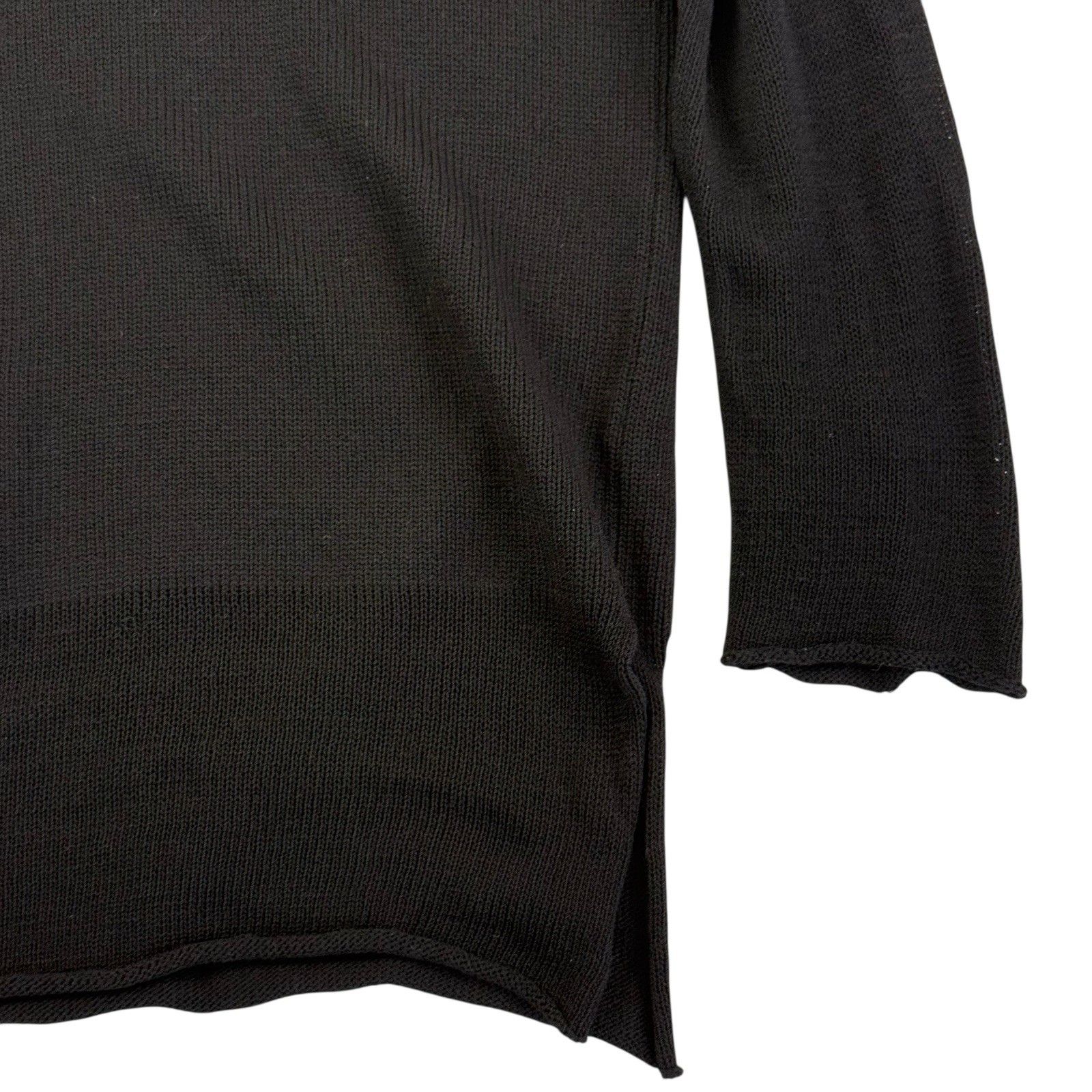 John Patrick Geoda Design Tunic Sweater Women M/L Black Italian Yarn Usa Vintage — image 4 of 8